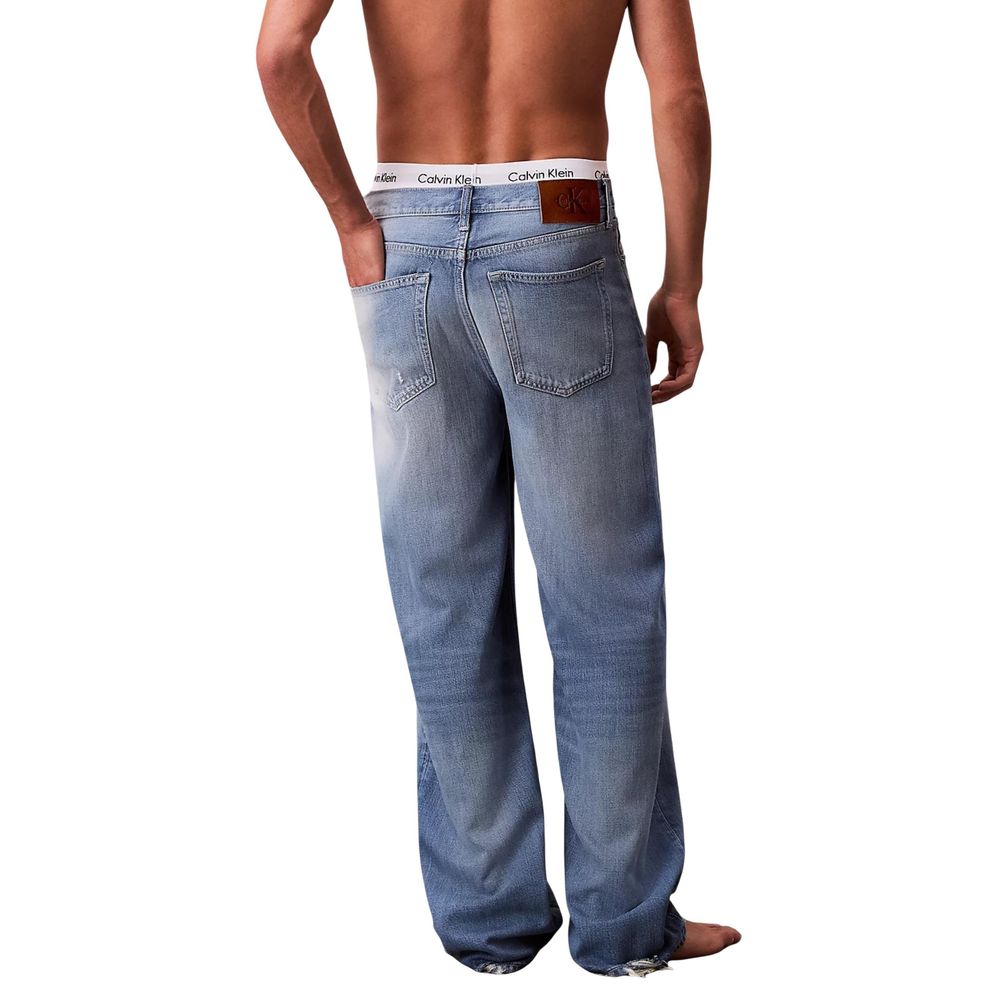 Calvin Klein Jeans Blue Lyocell Relaxed Fit Jeans - Luxe Nova