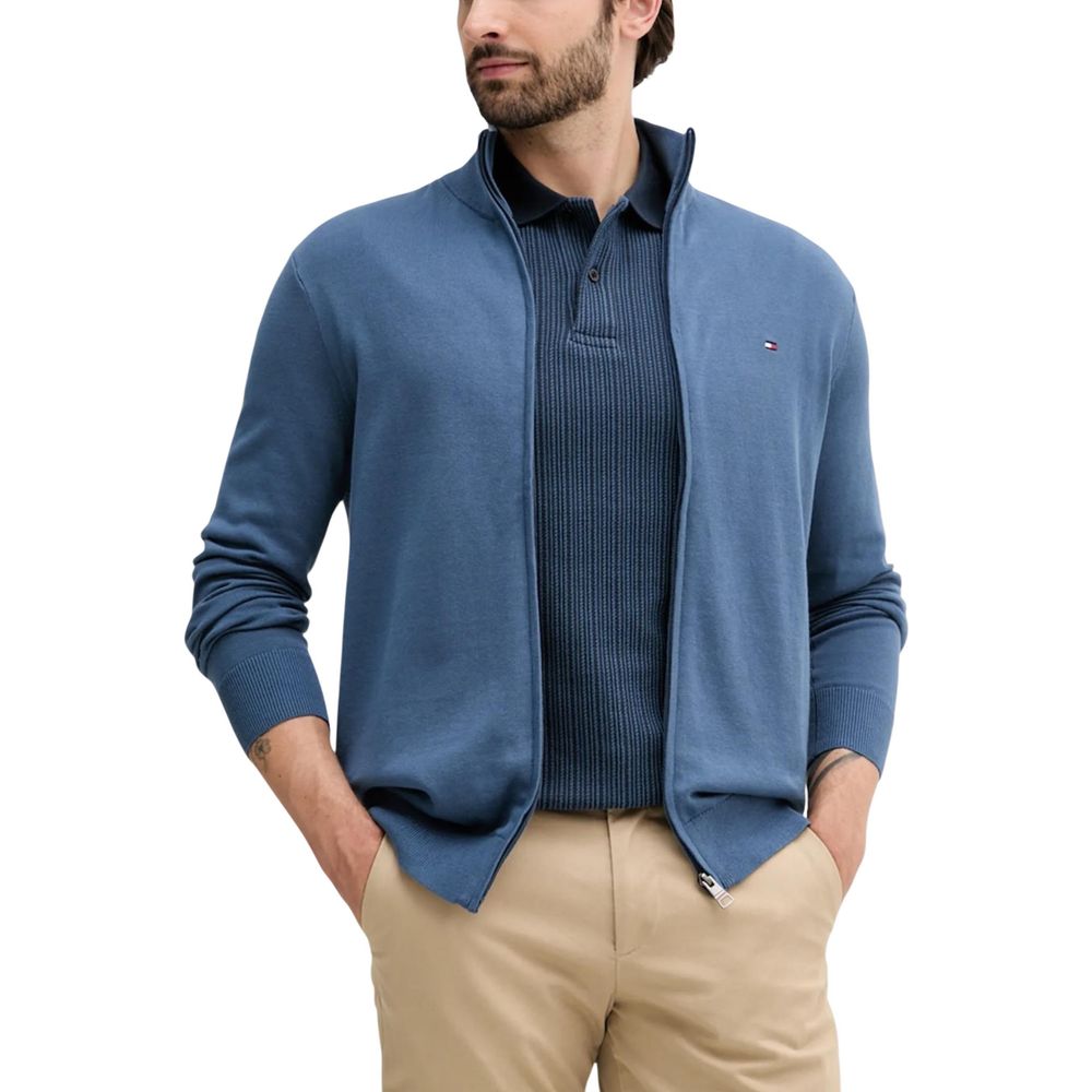 Tommy Hilfiger Blue Cotton Cardigan - Luxe Nova