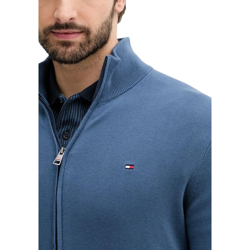 Tommy Hilfiger Blue Cotton Cardigan - Luxe Nova