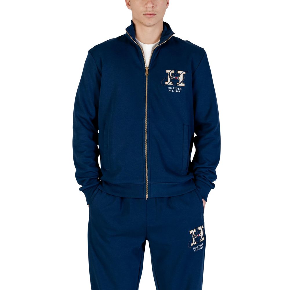 Tommy Hilfiger Blue Recycled Cotton Sweatshirt - Luxe Nova