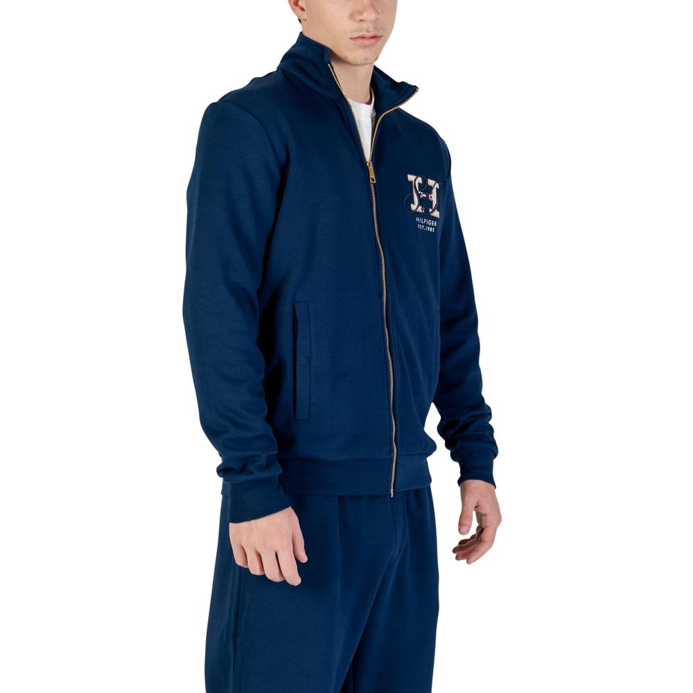 Tommy Hilfiger Blue Recycled Cotton Sweatshirt - Luxe Nova