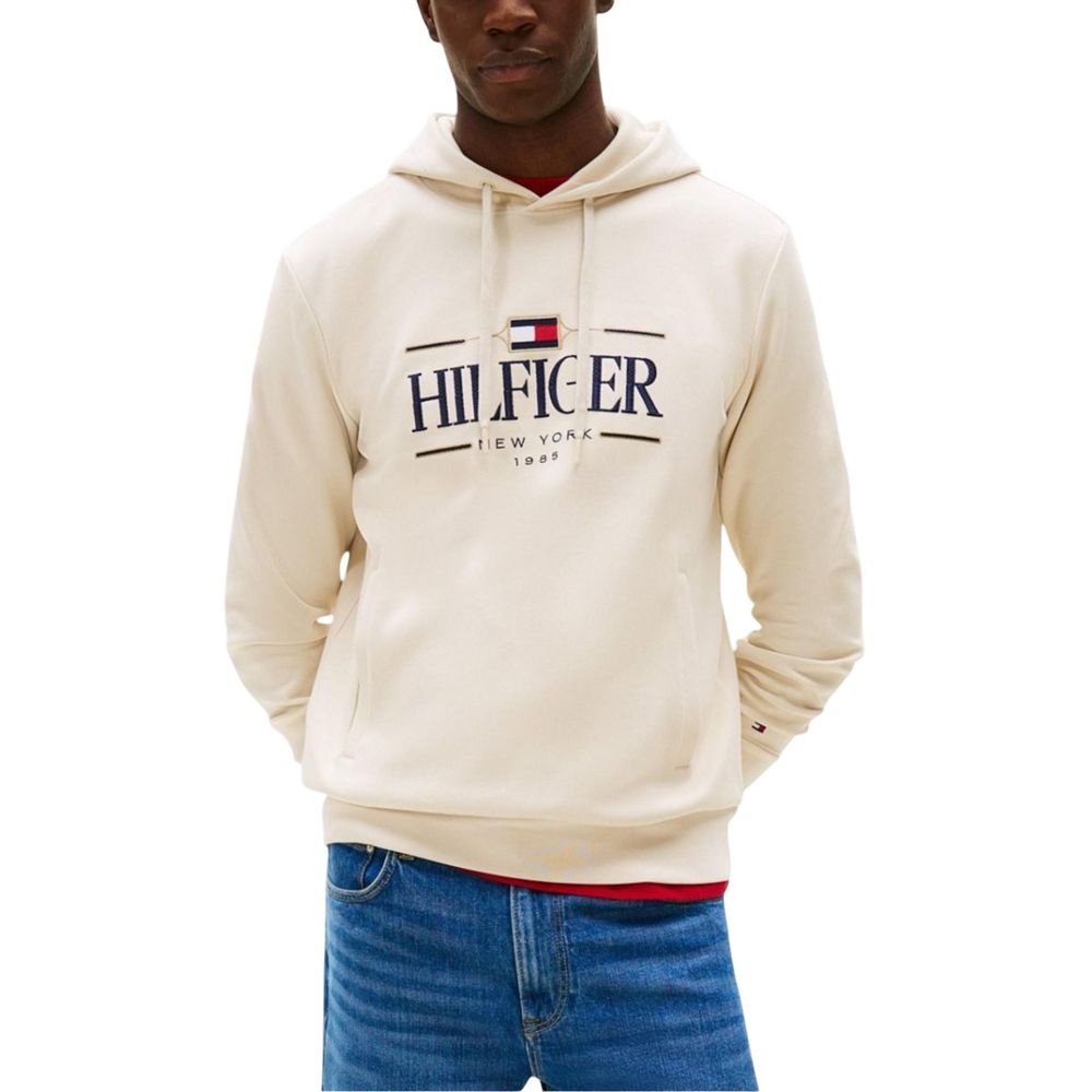 Tommy Hilfiger Beige Organic Cotton Hoodie - Luxe Nova