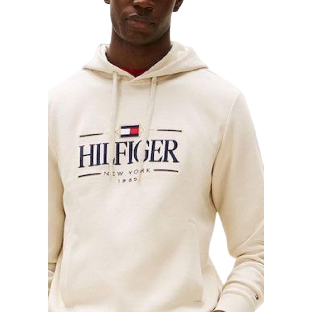 Tommy Hilfiger Beige Organic Cotton Hoodie - Luxe Nova