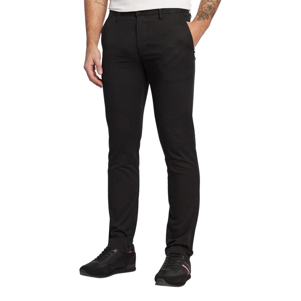 Tommy Hilfiger Black Recycled Cotton Skinny Pants - Luxe Nova