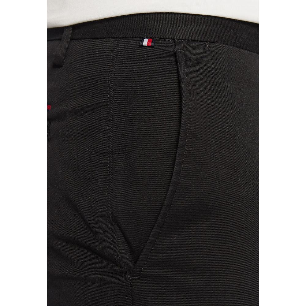 Tommy Hilfiger Black Recycled Cotton Skinny Pants - Luxe Nova
