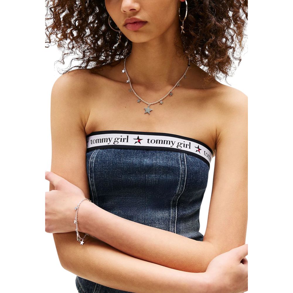 Tommy Hilfiger Jeans Blue Recycled Cotton Top - Luxe Nova