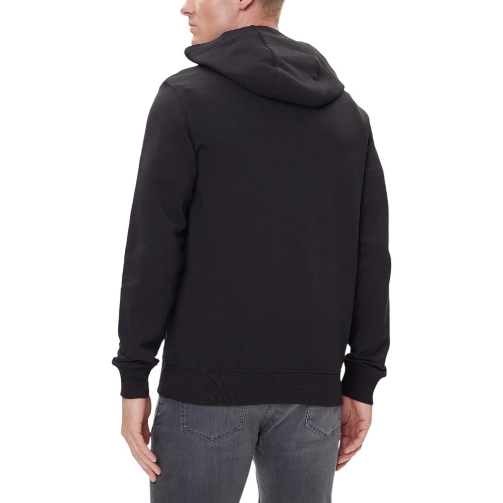 Tommy Hilfiger Black Recycled Cotton Hoodie - Luxe Nova