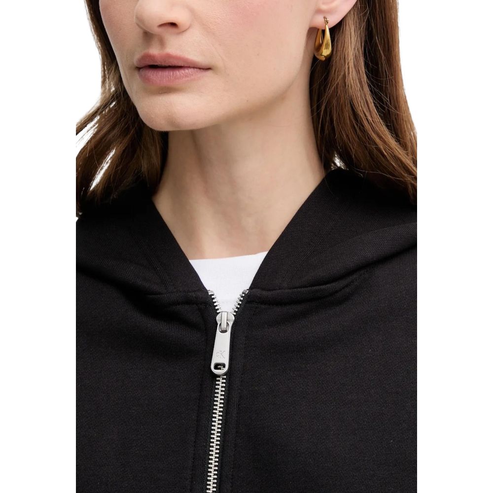 Calvin Klein Jeans Black Cotton Hoodie - Luxe Nova