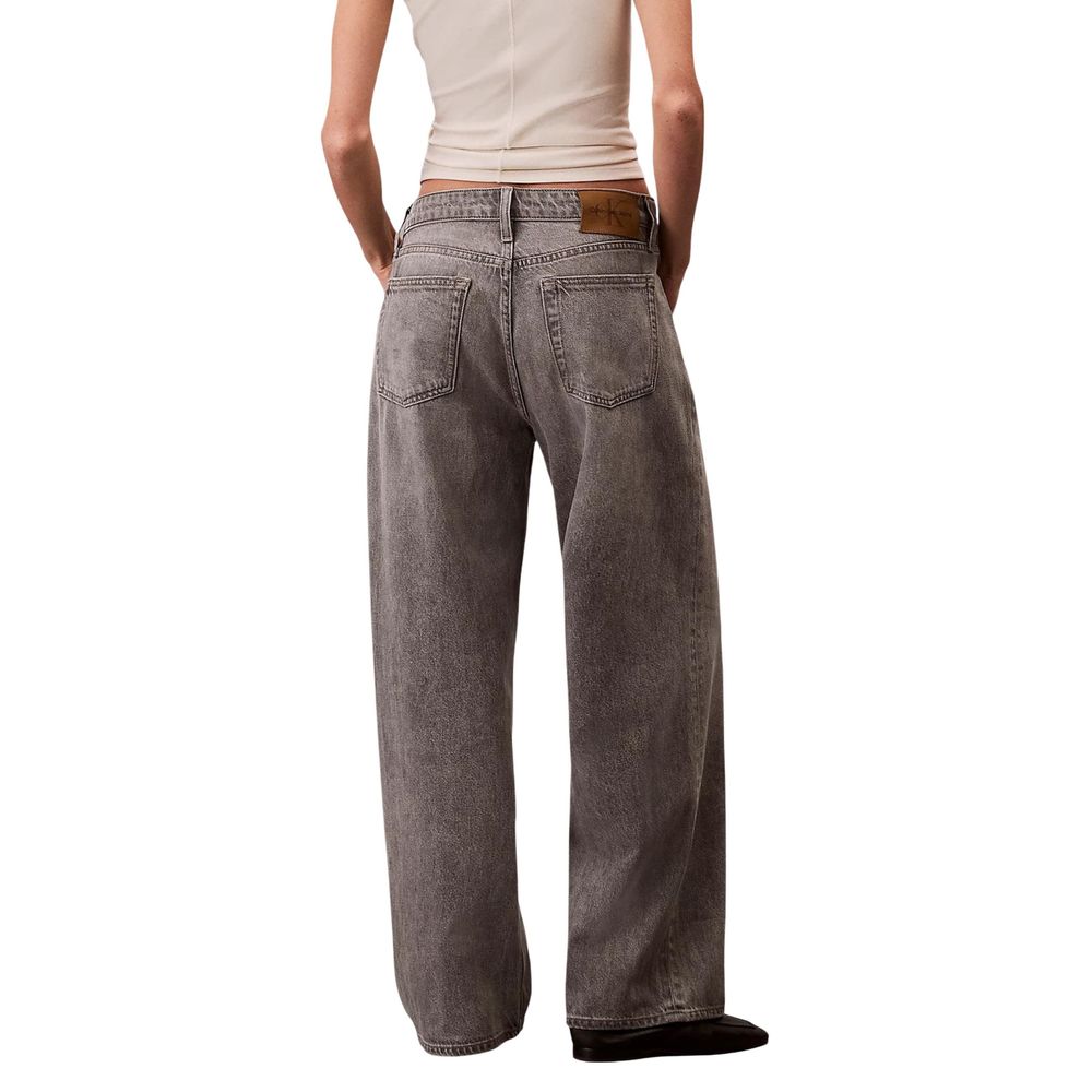 Calvin Klein Jeans Gray Cotton Boyfriend Jeans - Luxe Nova