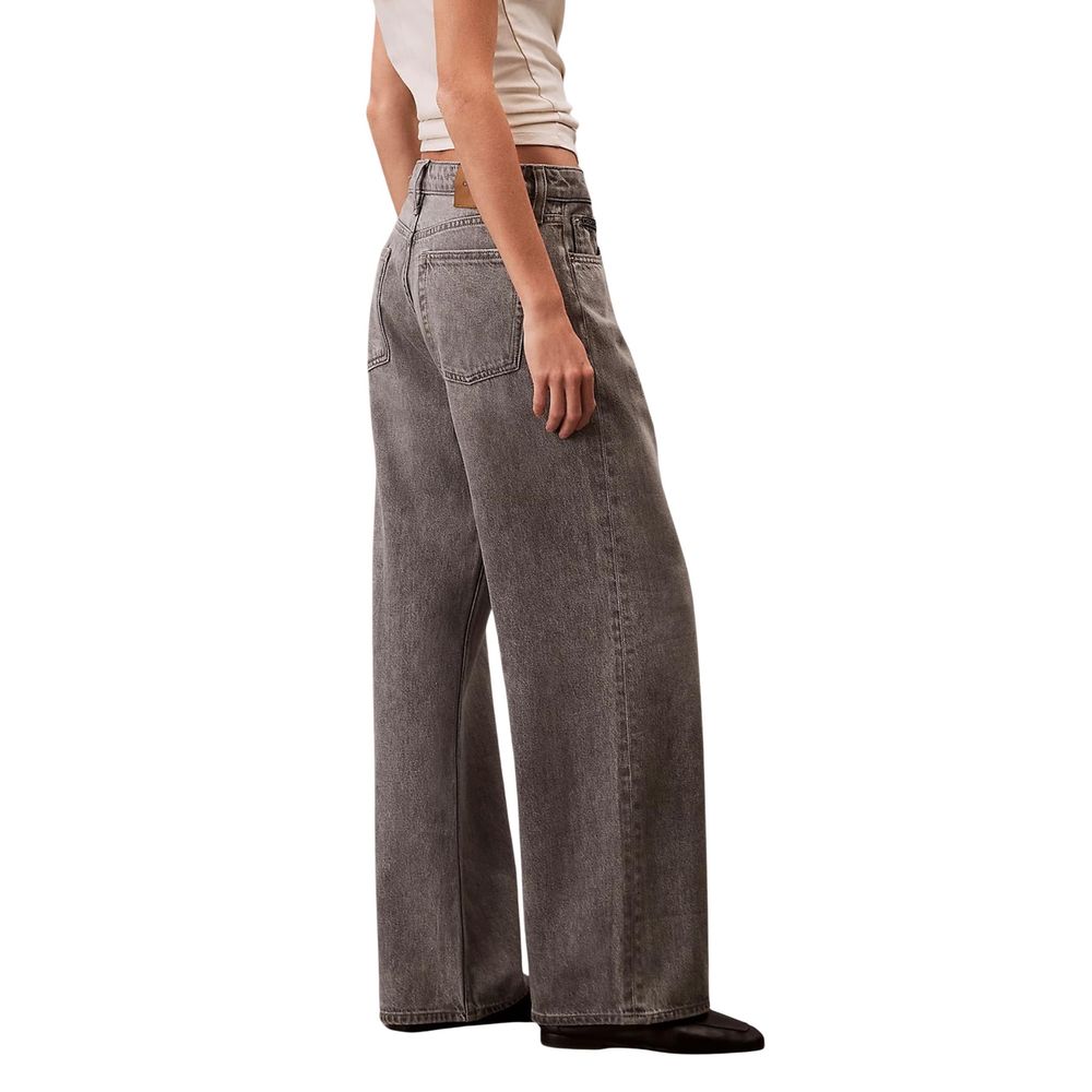 Calvin Klein Jeans Gray Cotton Boyfriend Jeans - Luxe Nova