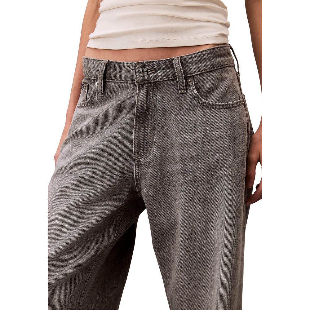 Calvin Klein Jeans Gray Cotton Boyfriend Jeans - Luxe Nova