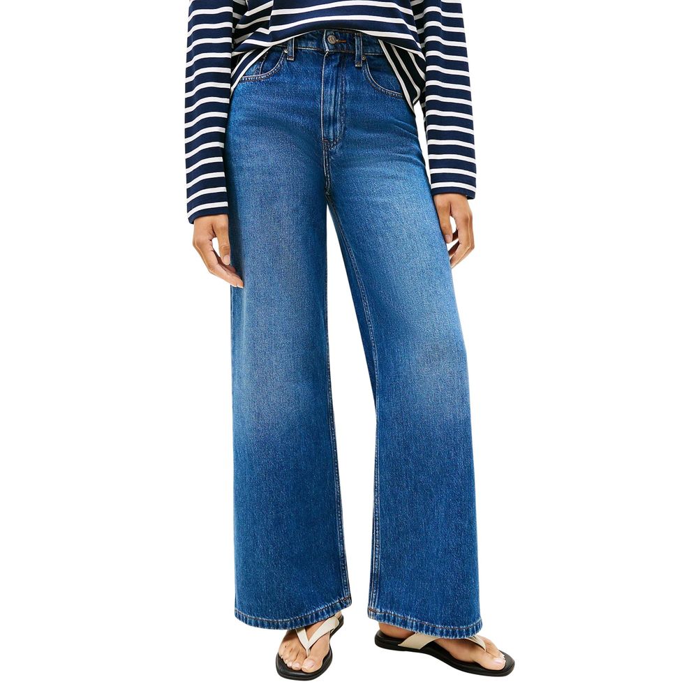Tommy Hilfiger Blue Recycled Cotton Bootcut Jeans - Luxe Nova