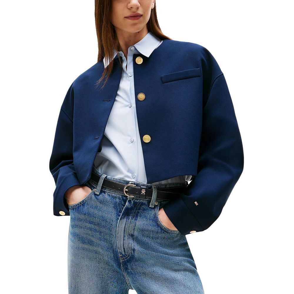 Tommy Hilfiger Blue Viscose Blazer - Luxe Nova