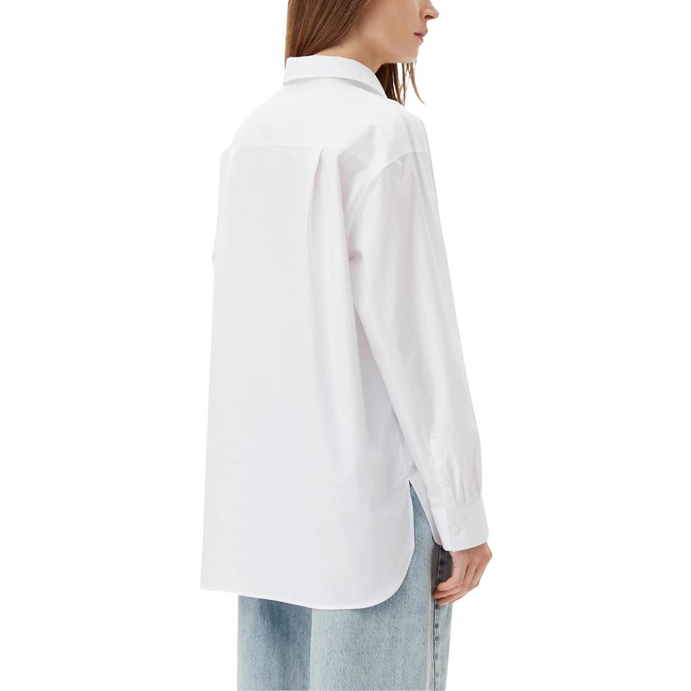 Calvin Klein Jeans White Cotton Blouse - Luxe Nova