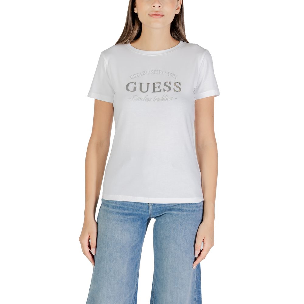 Guess Active White Cotton T-Shirt - Luxe Nova
