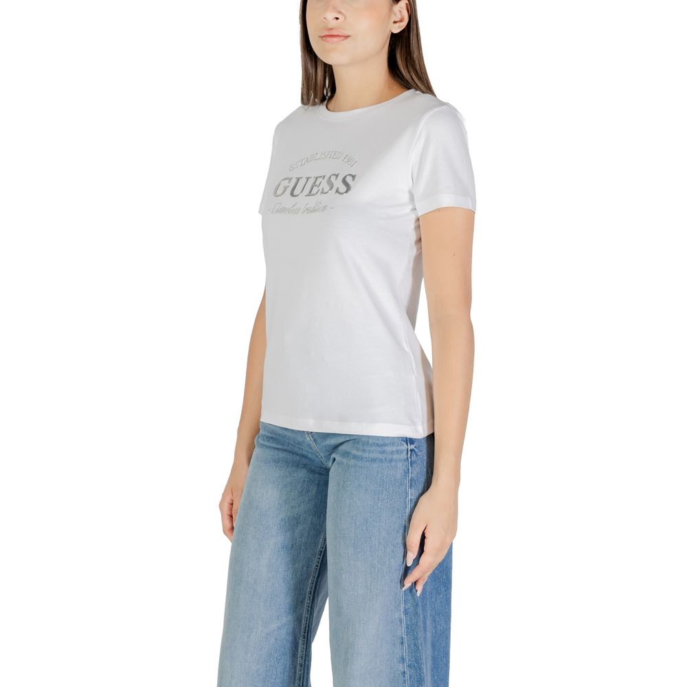 Guess Active White Cotton T-Shirt - Luxe Nova