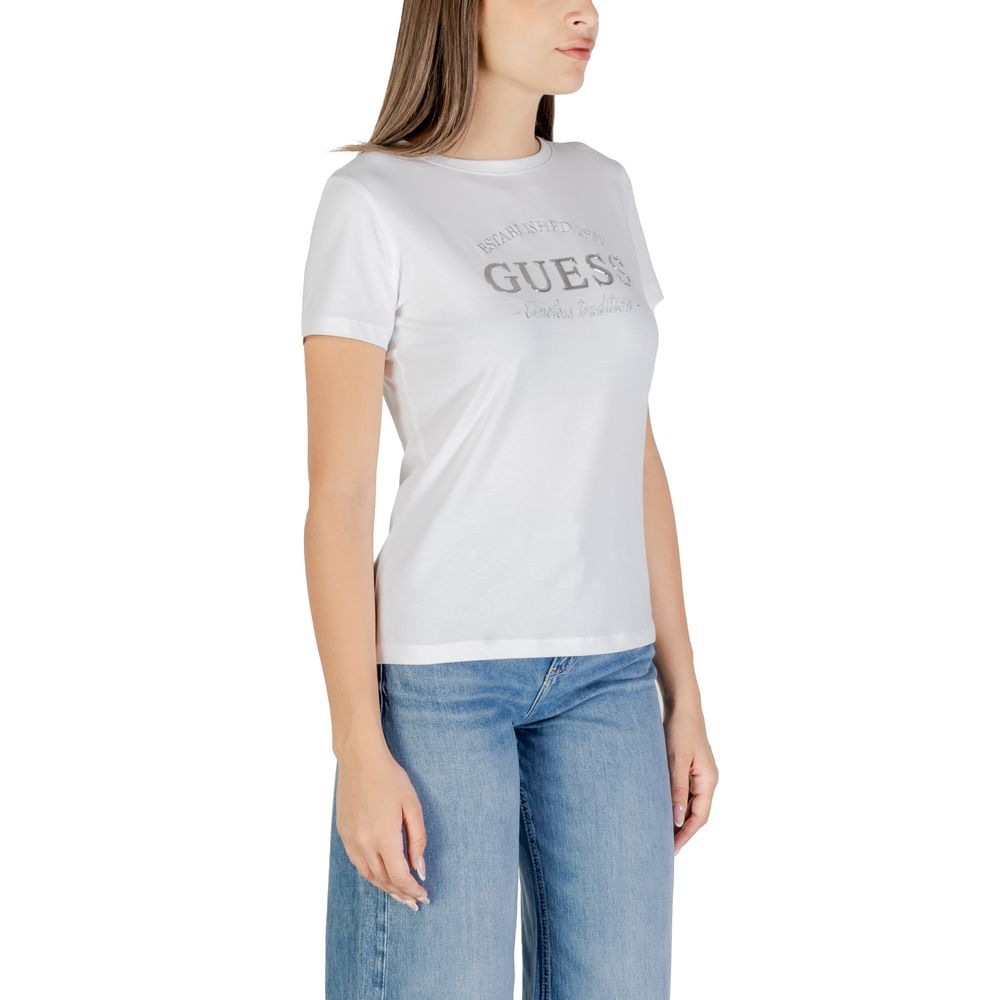 Guess Active White Cotton T-Shirt - Luxe Nova