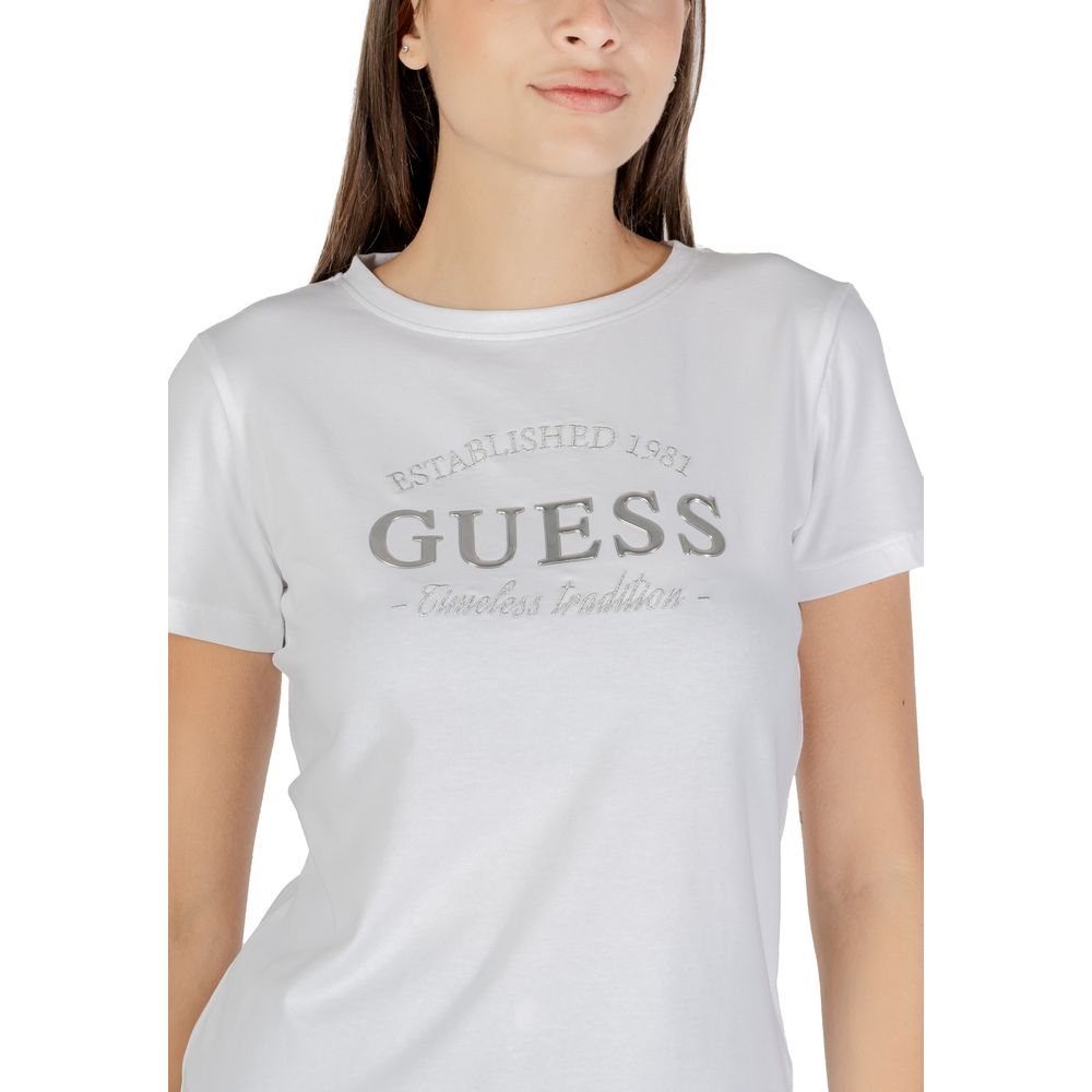 Guess Active White Cotton T-Shirt - Luxe Nova