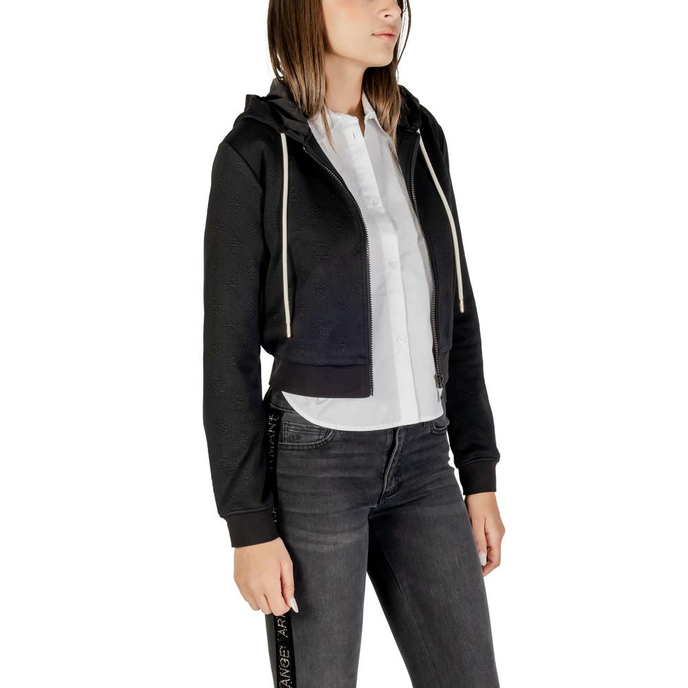 Guess Active Black Polyester Hoodie - Luxe Nova