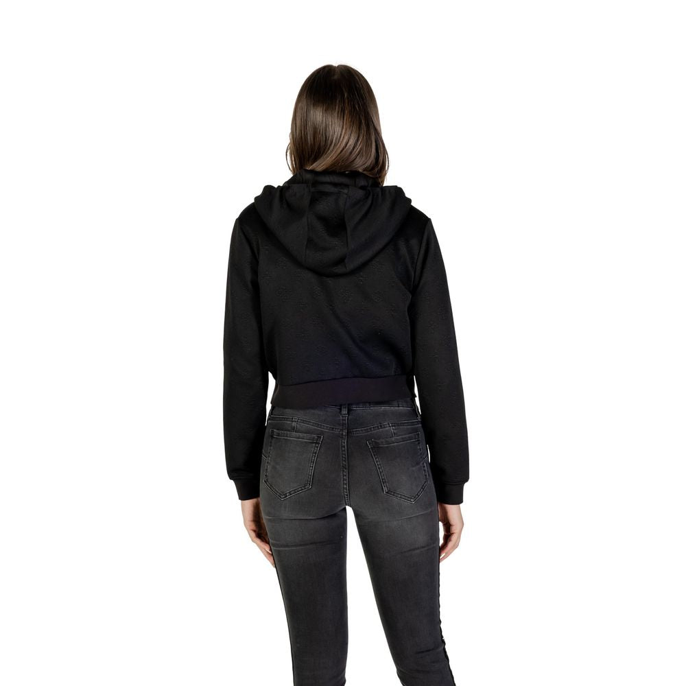 Guess Active Black Polyester Hoodie - Luxe Nova