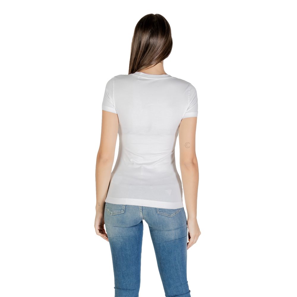 Guess White Cotton T-Shirt - Luxe Nova