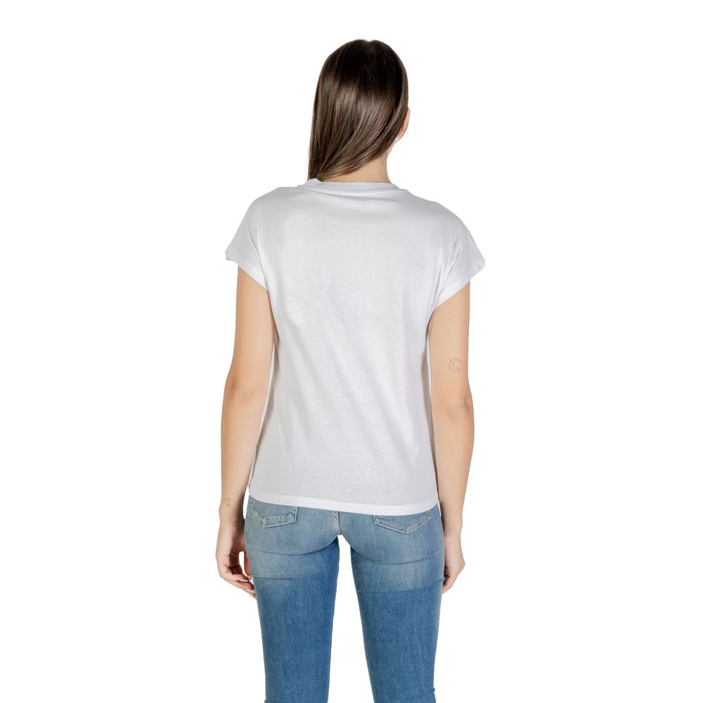 Guess White Cotton T-Shirt - Luxe Nova
