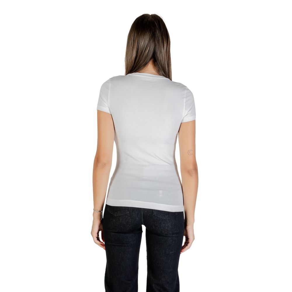Guess White Cotton T-Shirt - Luxe Nova
