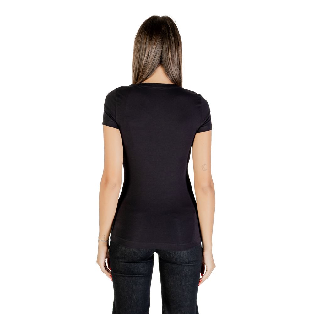 Guess Black Cotton T-Shirt - Luxe Nova