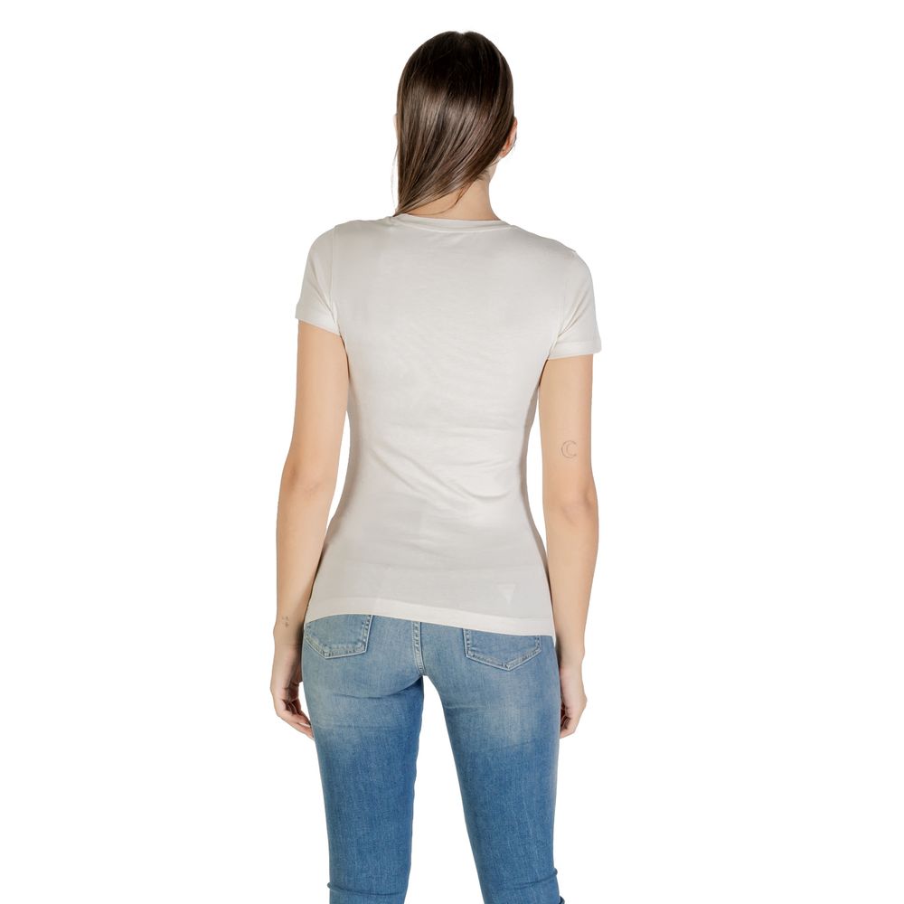 Guess Beige Cotton T-Shirt - Luxe Nova