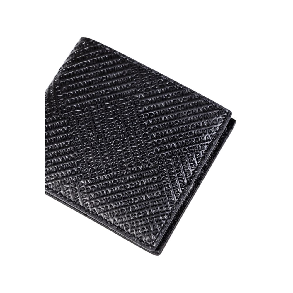Armani Exchange Black Leather Wallet - Luxe Nova