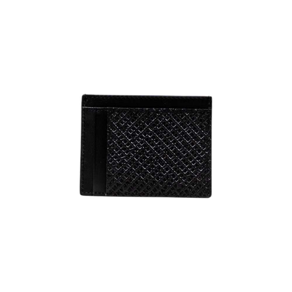 Armani Exchange Black Leather Cardholder - Luxe Nova