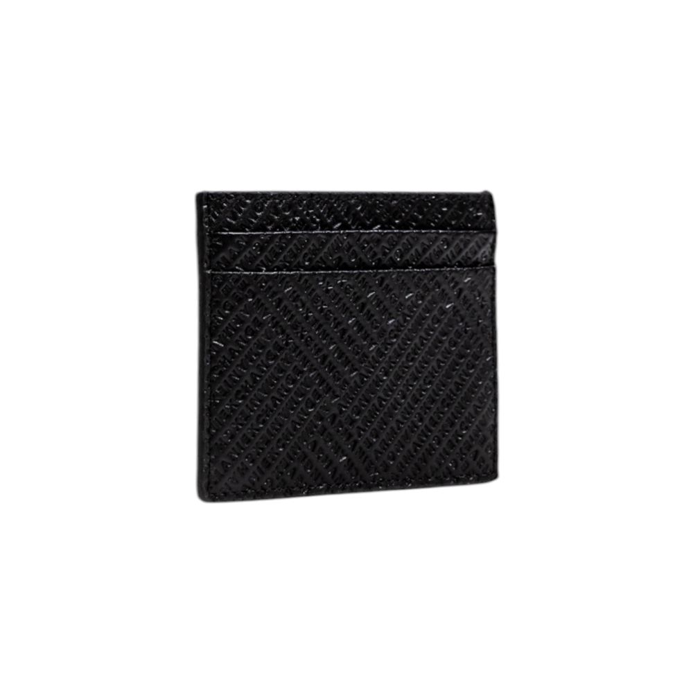 Armani Exchange Black Leather Cardholder - Luxe Nova