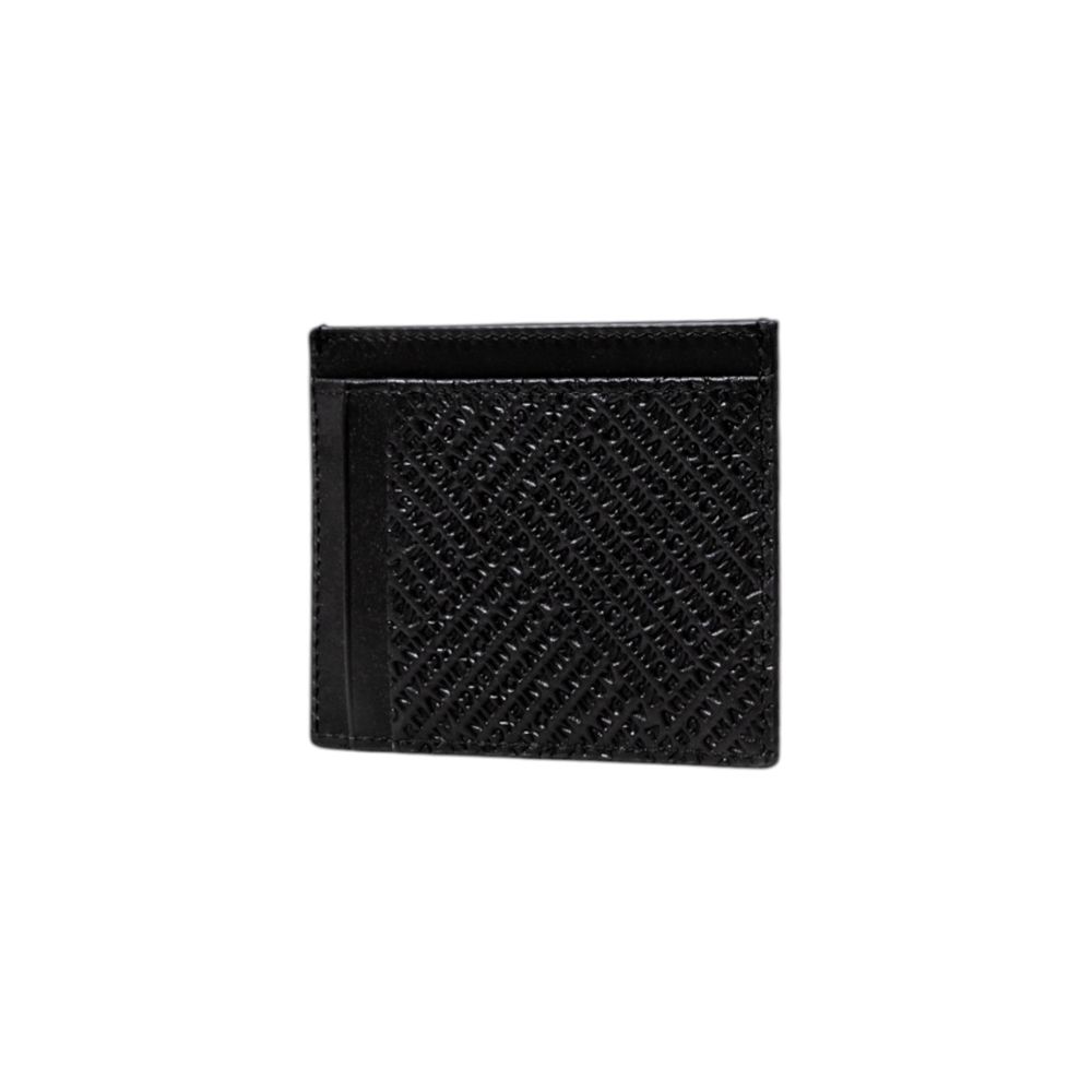 Armani Exchange Black Leather Cardholder - Luxe Nova