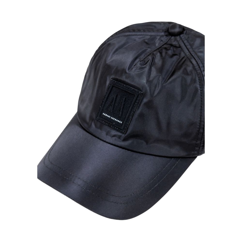 Armani Exchange Black Polyamide Cap (Baseball Hat) - Luxe Nova