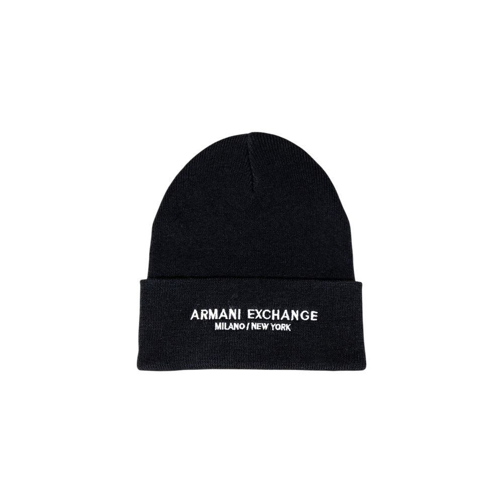 Armani Exchange Black Polyester Cap (Baseball Hat) - Luxe Nova