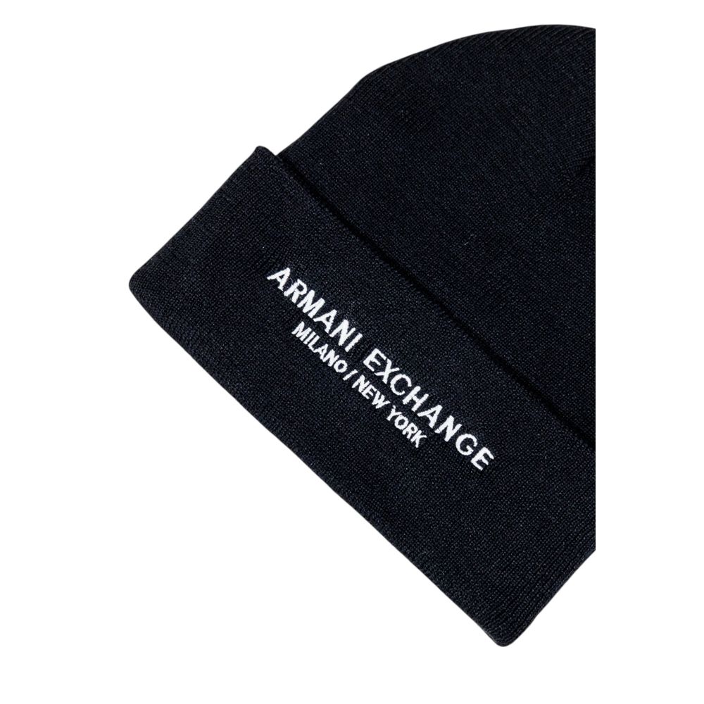 Armani Exchange Black Polyester Cap (Baseball Hat) - Luxe Nova