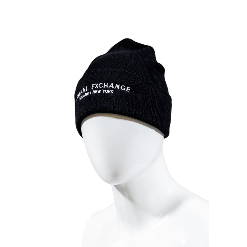 Armani Exchange Black Polyester Cap (Baseball Hat) - Luxe Nova