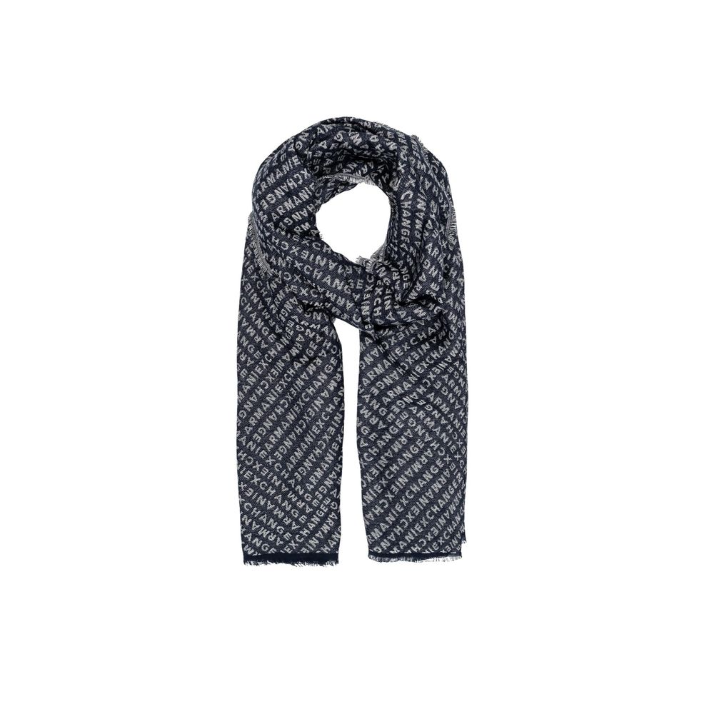 Armani Exchange Blue Viscose Scarf - Luxe Nova