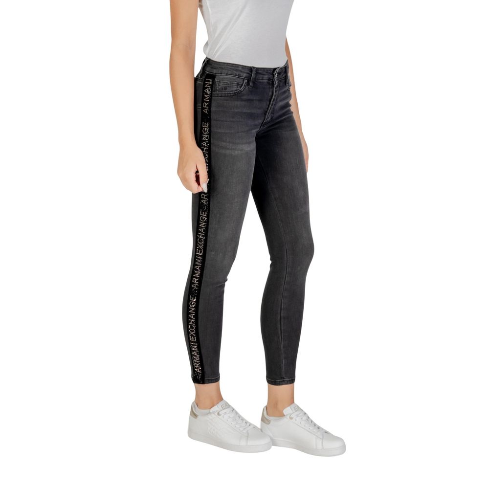 Armani Exchange Black Cotton Skinny Jeans - Luxe Nova
