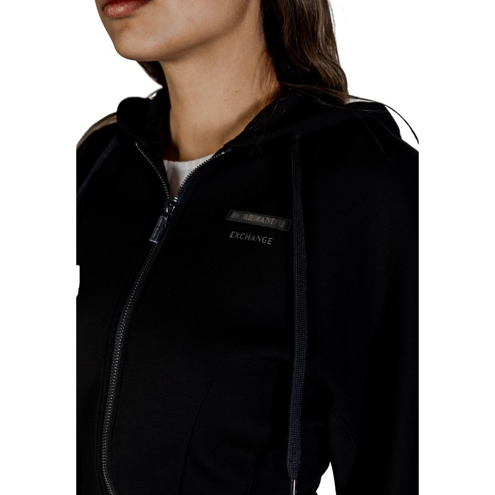 Armani Exchange Black Polyamide Hoodie - Luxe Nova