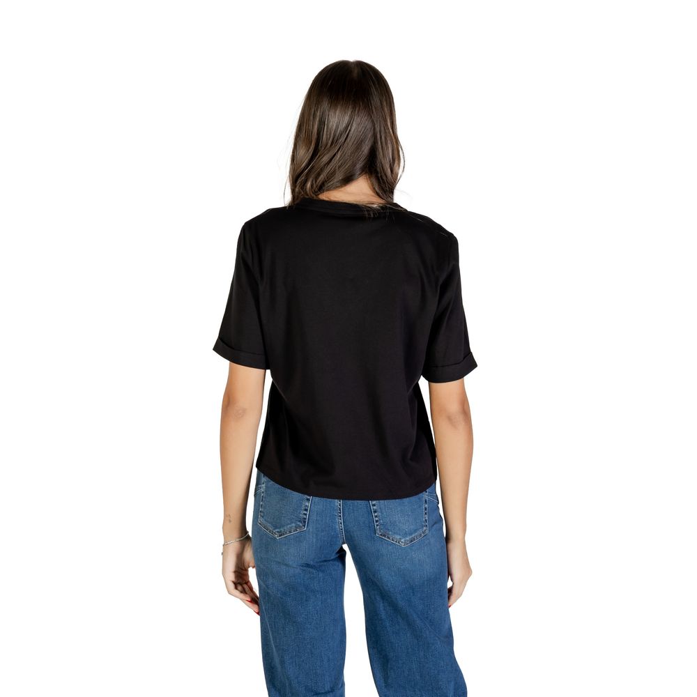 Liu Jo Black Cotton T-Shirt - Luxe Nova