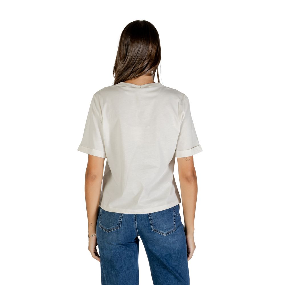 Liu Jo White Cotton T-Shirt - Luxe Nova