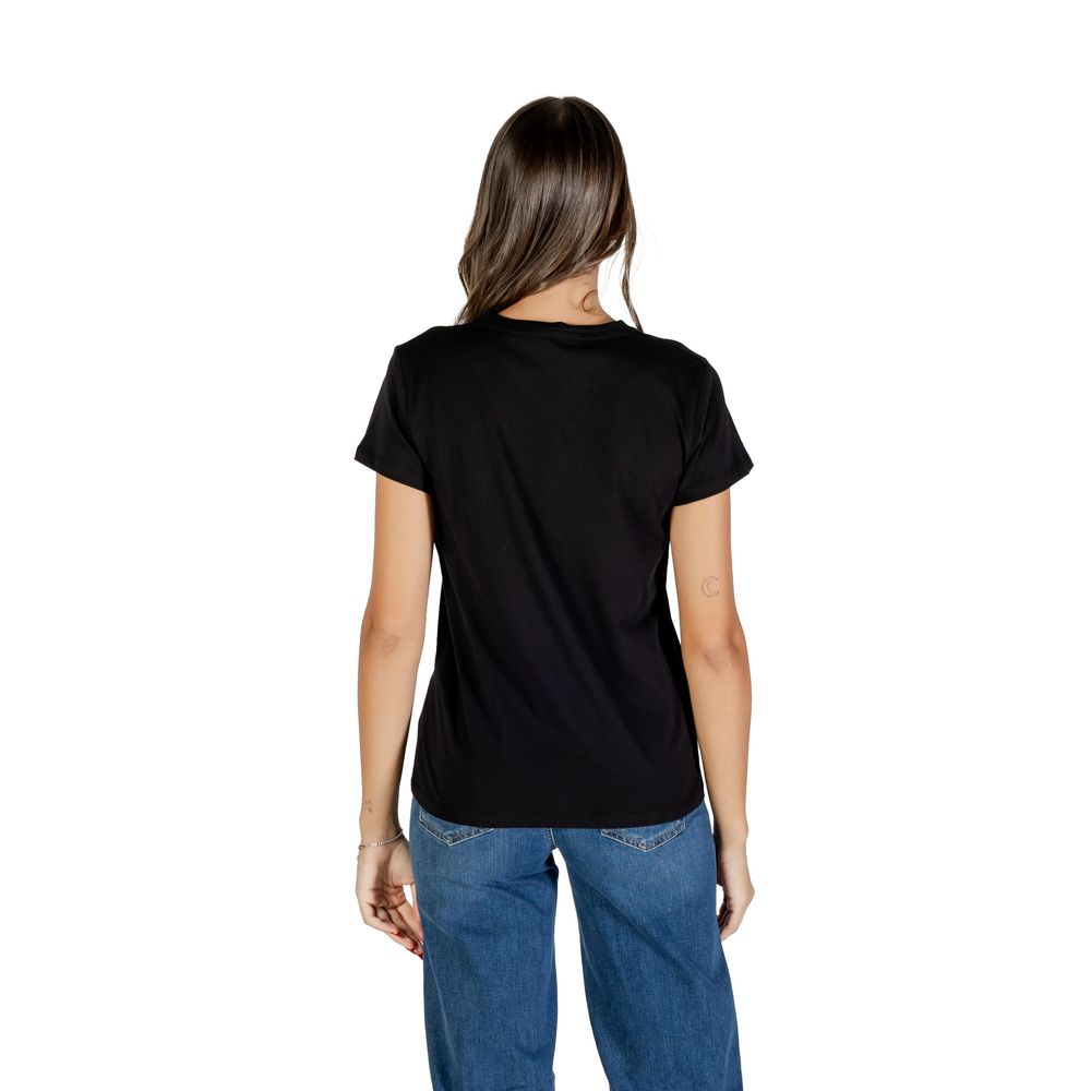 Liu Jo Black Cotton T-Shirt - Luxe Nova