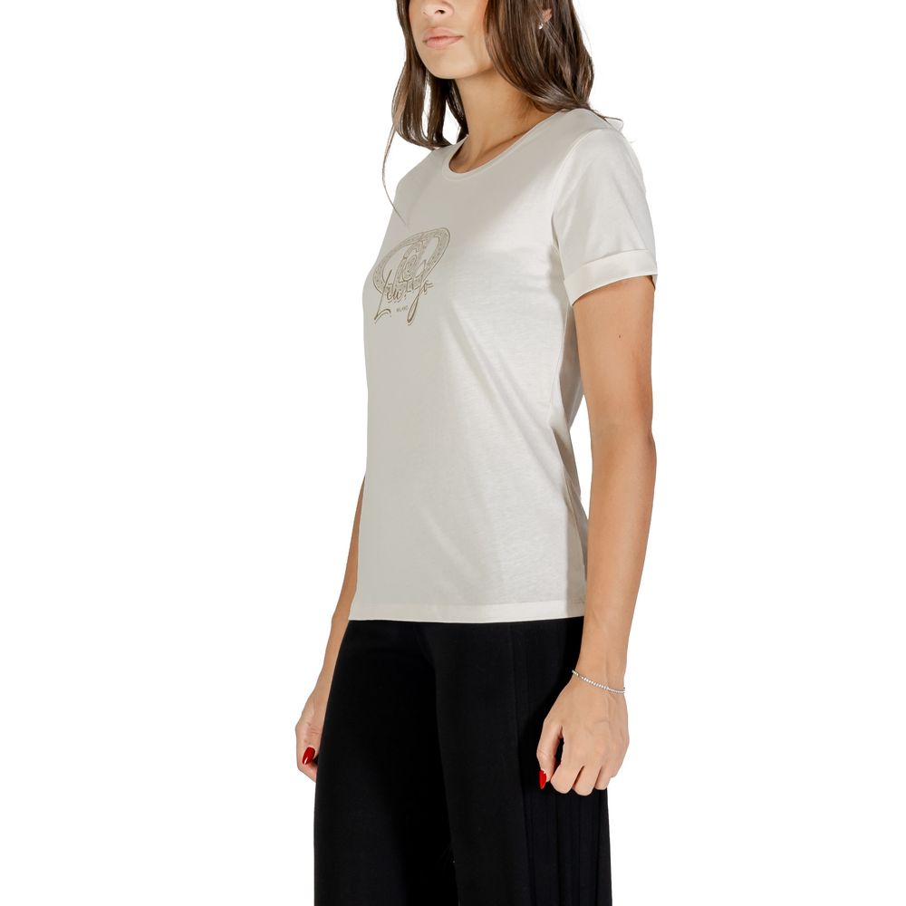 Liu Jo White Cotton T-Shirt - Luxe Nova