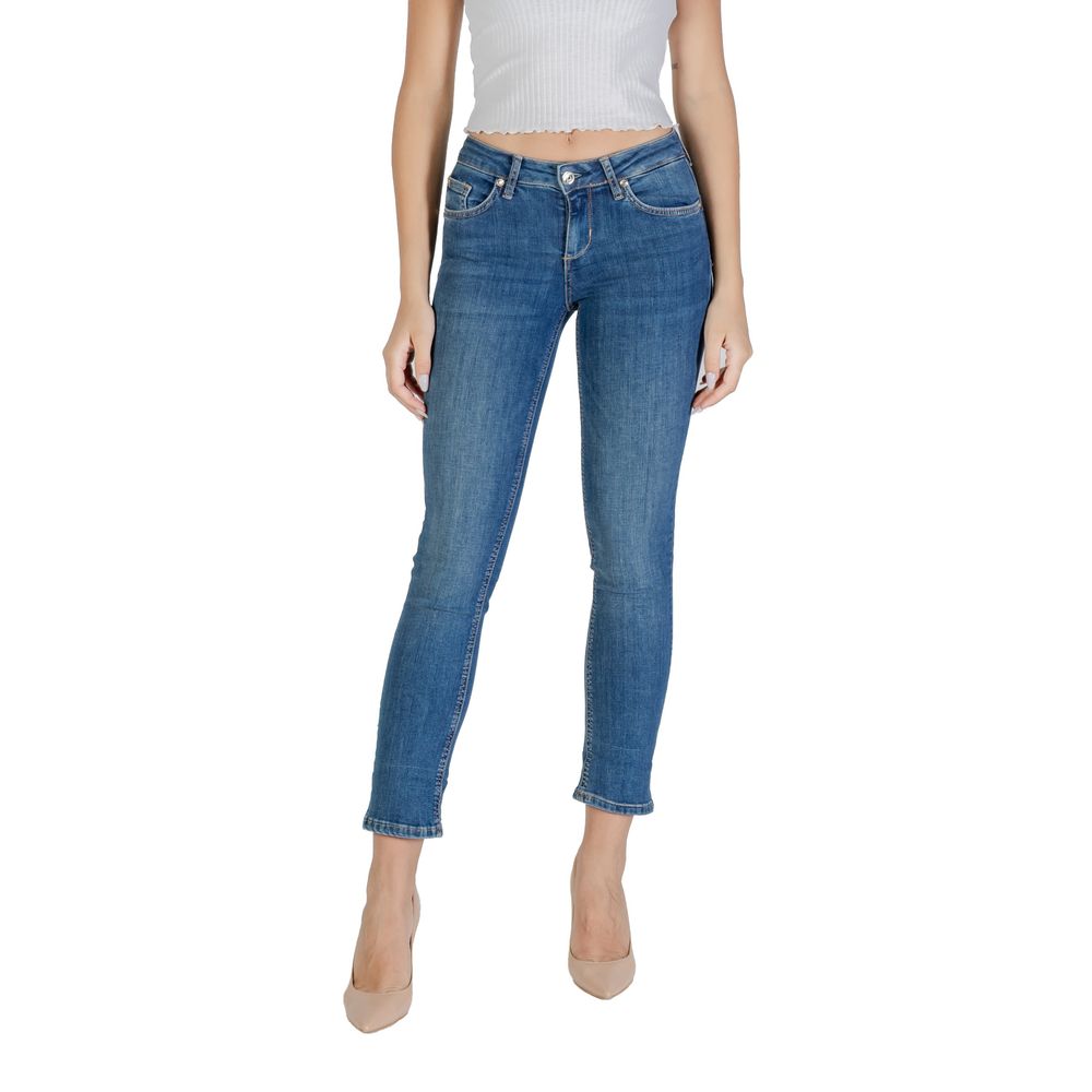 Liu Jo Blue Cotton Mom Jeans - Luxe Nova