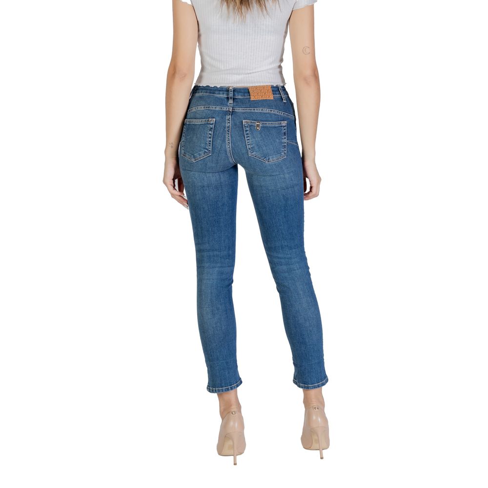Liu Jo Blue Cotton Mom Jeans - Luxe Nova