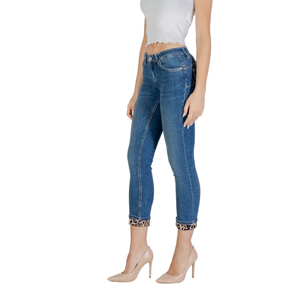 Liu Jo Blue Cotton Mom Jeans - Luxe Nova