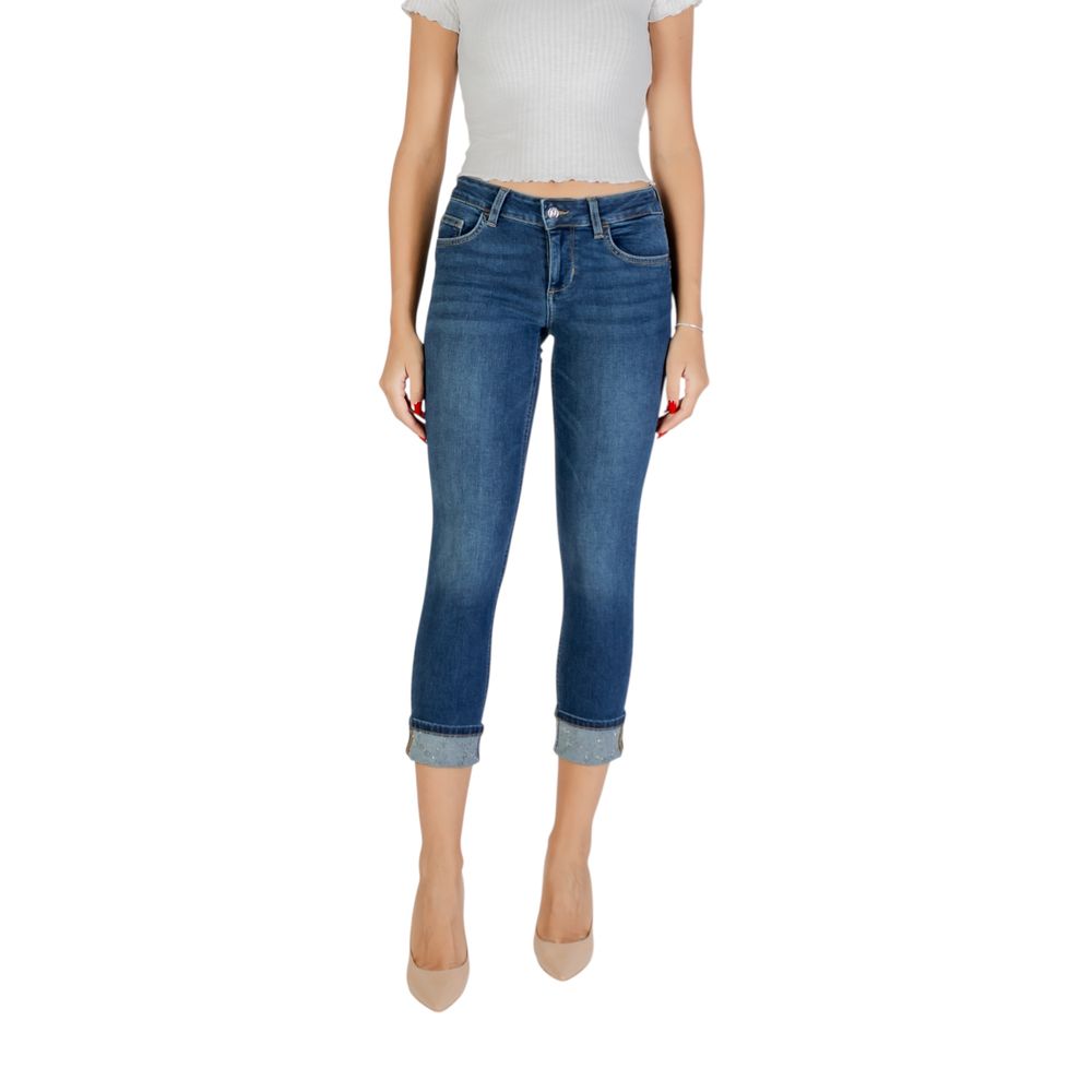 Liu Jo Blue Cotton Mom Jeans - Luxe Nova