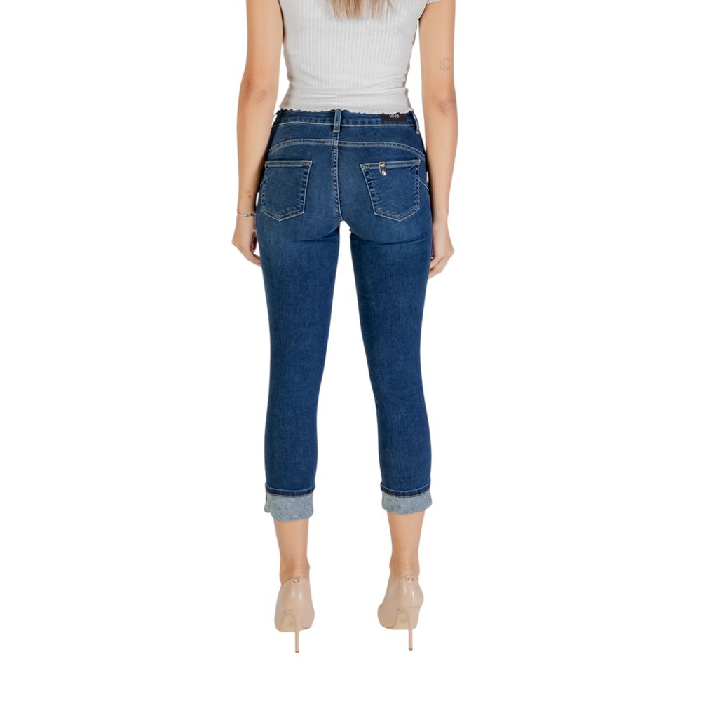 Liu Jo Blue Cotton Mom Jeans - Luxe Nova