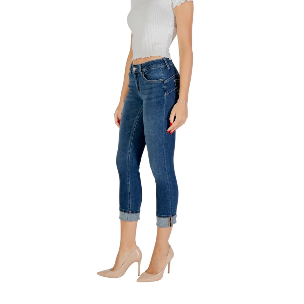 Liu Jo Blue Cotton Mom Jeans - Luxe Nova